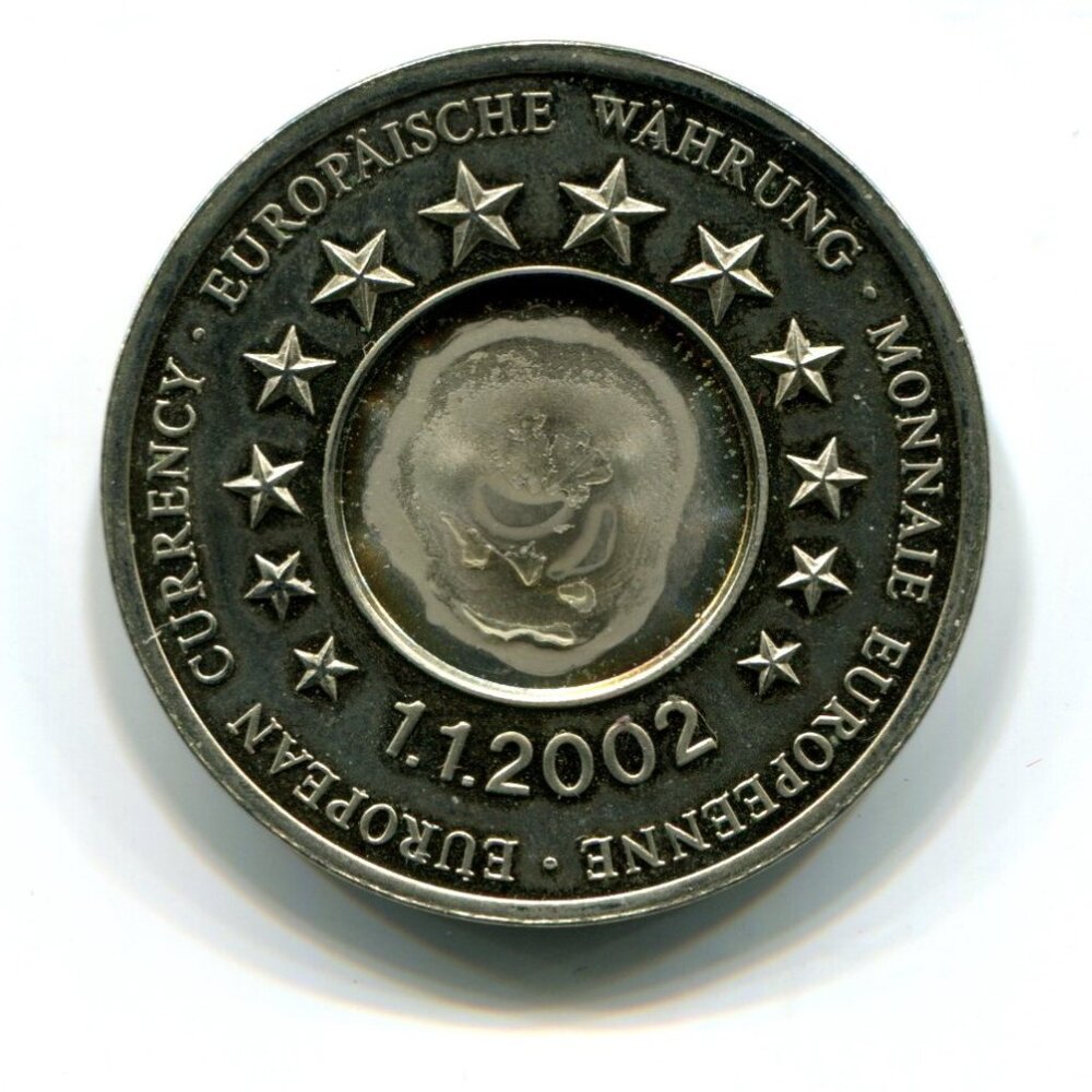 2002 Germany European Currency Medal (b735-37)